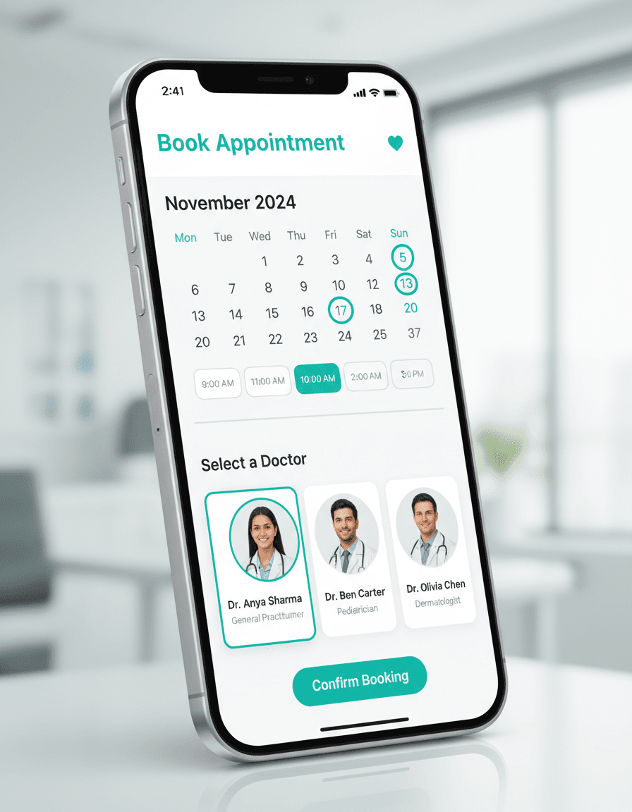 Patient Mobile App Interface