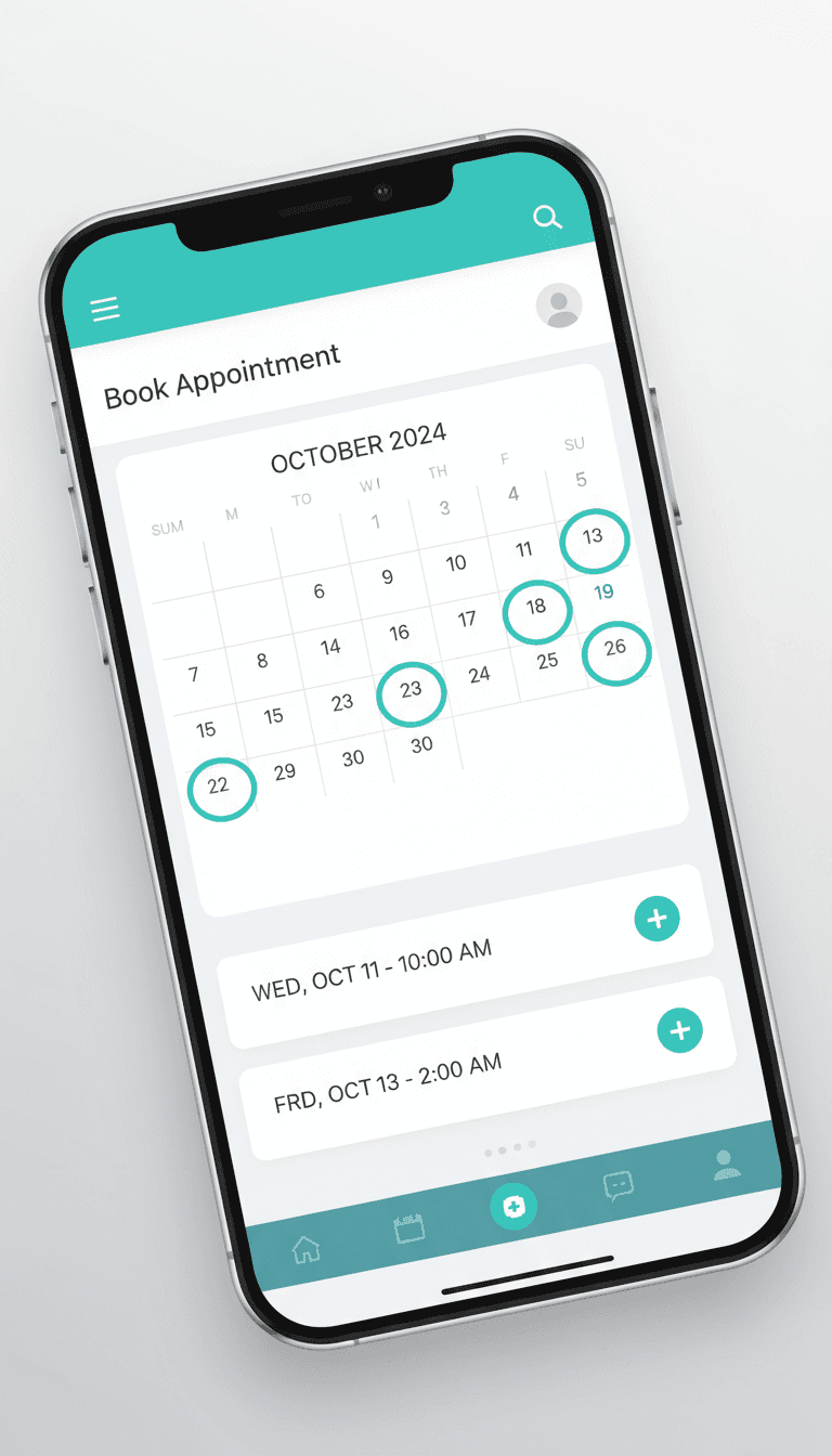 Patient App Mockup